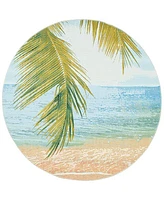 Safavieh Barbados Indoor/Outdoor BAR560A 6'6"x6'6" Round Area Rug