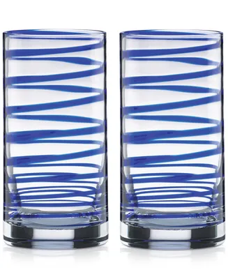 kate spade new york Charlotte Street Highball Glasses, Set of 2