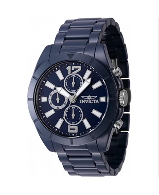 Invicta Men's 47332 Ceramics Quartz Chronograph Blue Dial Watch