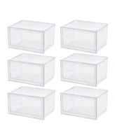 Iris 6 Pack Side Display Stackable Shoe Box