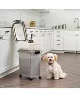 Iris 3-Piece 45 Qt WeatherPro Airtight Pet Food Storage Container Combo with Scoop
