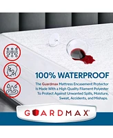 Guardmax Waterproof and Zippered Terry Cotton Mattress Encasement - King Size - White