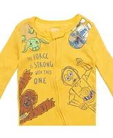 Starwars Baby Boys Star Wars 2 Pack Zip Up Sleep N' Play Coveralls