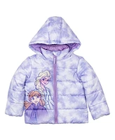 Disney Girls Frozen Zip Up Puffer Jacket to (2T