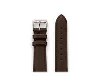 Speidel Men's Stitched Calfskin Leather Band 22mm Brown- Long