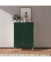 Boyel Living 31.5"W 5-Drawer Storage Cabinet Dresser & Chest