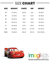 Disney Toddler Boys Pixar Cars Lightning McQueen Fleece Pullover Hoodie to