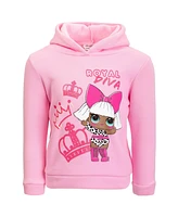 L.o.l. Surprise! Girls Queen Bee Diva Fleece Pullover Hoodie to