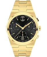 Movado Men's Bold Quest Swiss Quartz Chrono Ionic Plated Light Gold Steel Watch 42mm - Gold