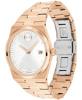 Movado Women's Bold Quest Swiss Quartz Ionic Plated Rose Gold Steel Watch 35mm - Rose