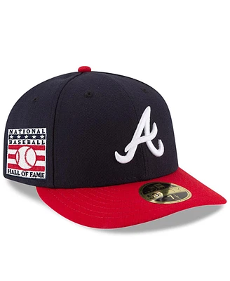 New Era Men's Navy/Red Atlanta Braves National Baseball Hall of Fame Low Profile 59FIFTY Fitted Hat