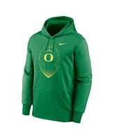 Nike Men's Green Oregon Ducks Football Icon Performance Fleece Pullover Hoodie