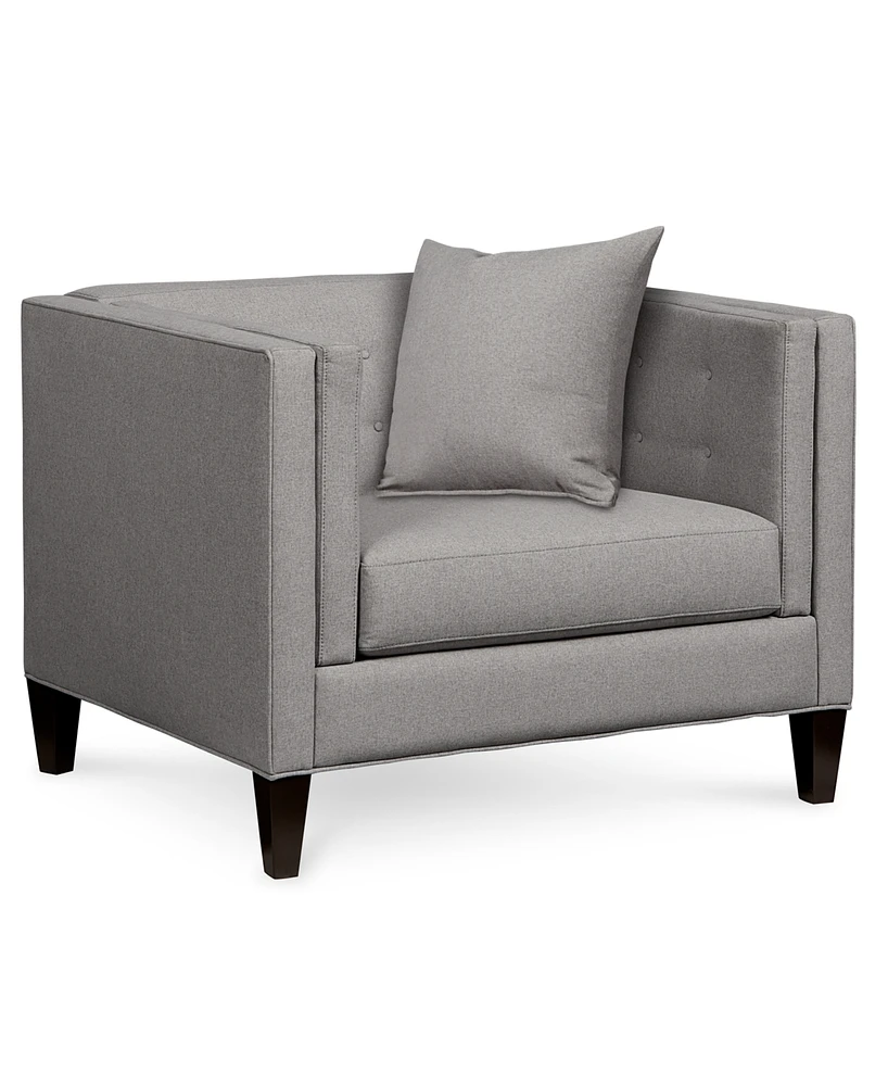 Closeout! Braylei 43" Fabric Armchair, Created for Macy's