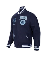 Pro Standard Men's Navy Howard Bison Crest Wool Full-Zip Jacket