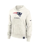 Nike Women's Cream New England Patriots Gym Vintage Logo Pullover Hoodie