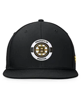 Fanatics Men's Black Boston Bruins Authentic Pro Training Camp Snapback Hat