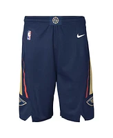 Nike Big Boys and Girls Navy New Orleans Pelicans Swingman Performance Shorts – Icon Edition