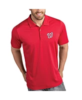 Antigua Men's Red Washington Nationals Tribute Polo