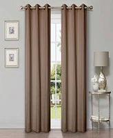 Superior Linen-Inspired Classic Room Darkening Modern Fade Resistant -Piece Curtain Set with Grommet Header Top