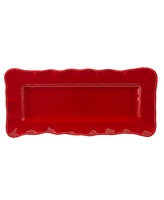 Certified International Perlette Red 2-Pc. Platter Set