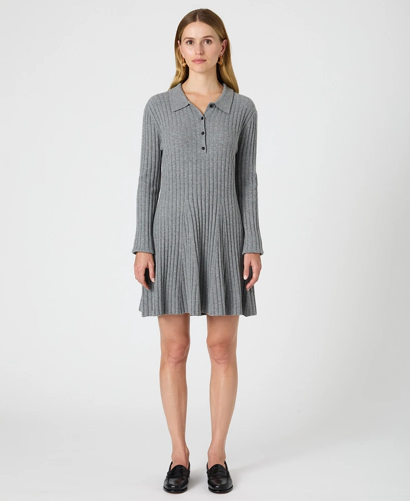 French Connection Women's Vhari Button-Up Mini Sweater Dress