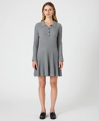 French Connection Women's Vhari Button-Up Mini Sweater Dress