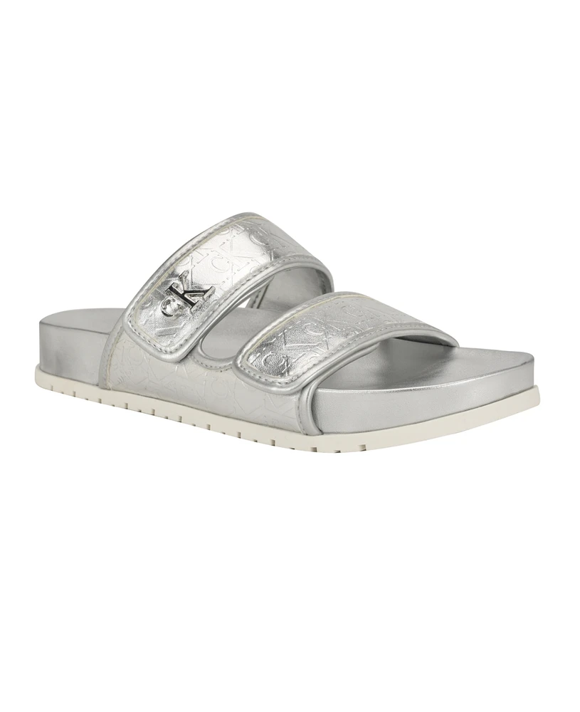Calvin Klein Women's Linora Slip-On Flat Sandals