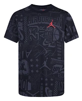 Jordan Big Boys Wall of Flight Short Sleeve T-shirt