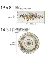 Certified International Winters Forest 2-Pc. Melamine Appetizer Set