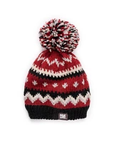 Muk Luks Women's Cuff Knit Beanie, Candy Apple, One