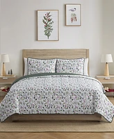 Evergreen Ivy Carol Charmeuse 2-Pc. Quilt Set, Twin