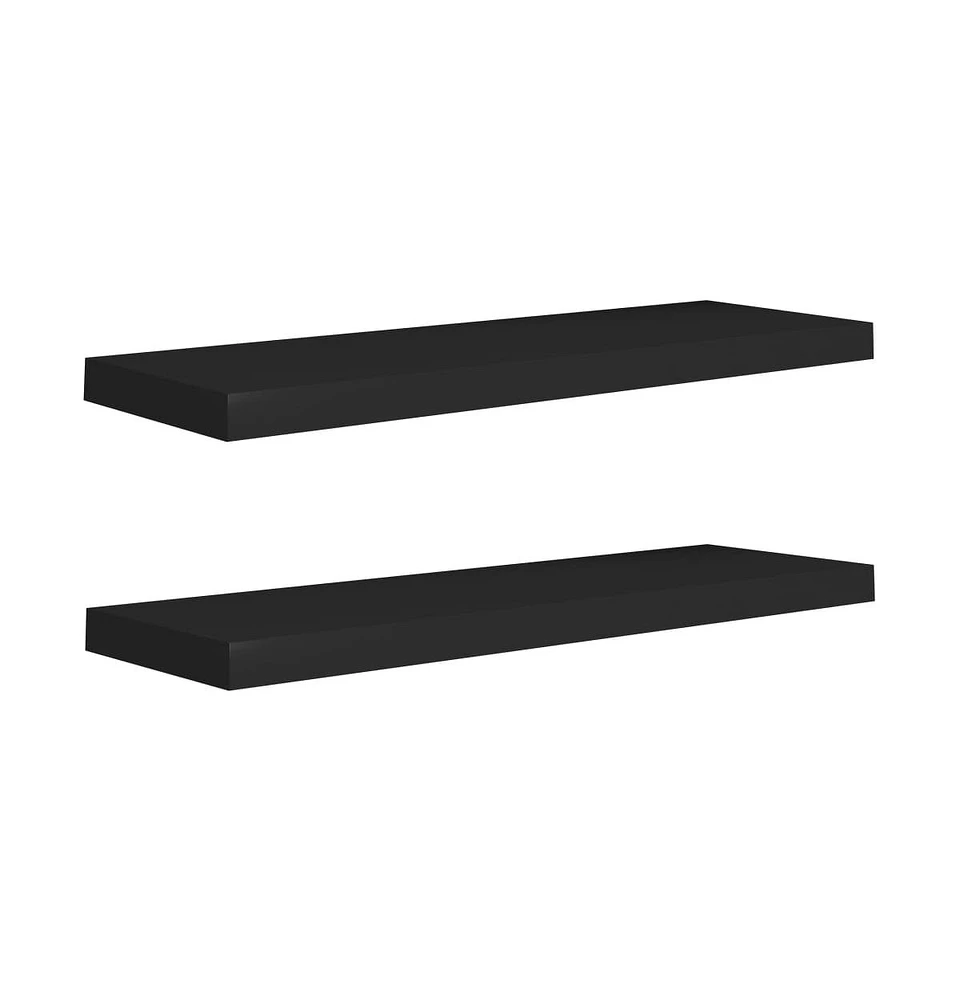 vidaXL Floating Wall Shelves pcs 31.5"x9.3"x1.5" Mdf