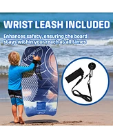 Wham-o 33" Fiber Clad Body Board for Beachwith Wrist Leash , Lightweight Boogie Boards with Eps Core