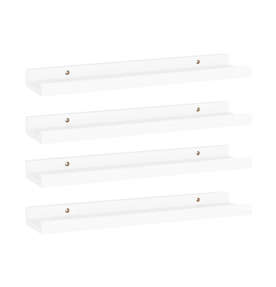 vidaXL Wall Shelves 4 pcs 15.7"x3.5"x1.2