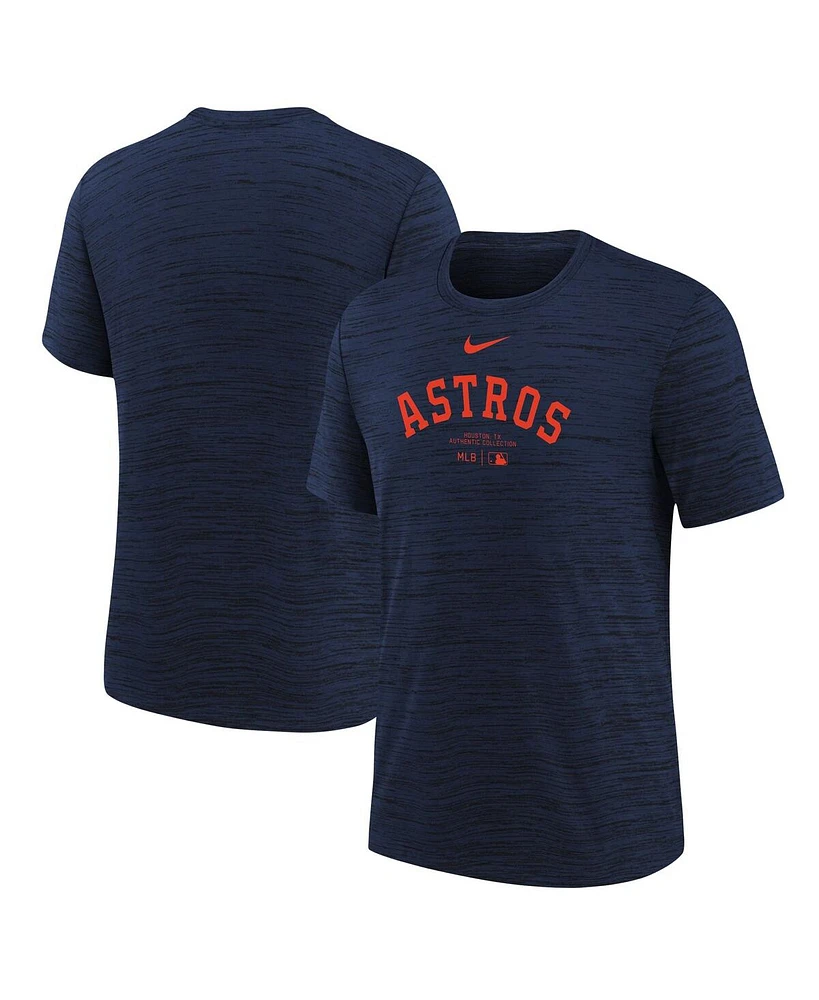 Nike Big Boys and Girls Navy Houston Astros Authentic Collection Practice Performance T-Shirt