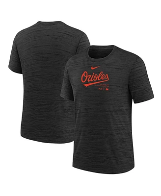 Nike Big Boys and Girls Black Baltimore Orioles Authentic Collection Practice Performance T-Shirt