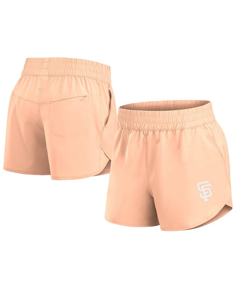 Fanatics Women's Orange San Francisco Giants Studio Woven Vibe Shorts