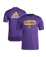 Adidas Men's Purple Orlando City Sc Local Pop Aeroready T-Shirt