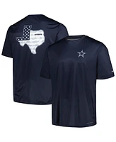 Columbia Men's Navy Dallas Cowboys Terminal Tackle Omni-Shade Texas T-Shirt