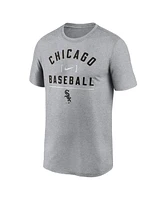 Nike Men's Heather Charcoal Chicago White Sox Arch Baseball Stack Performance T-Shirt