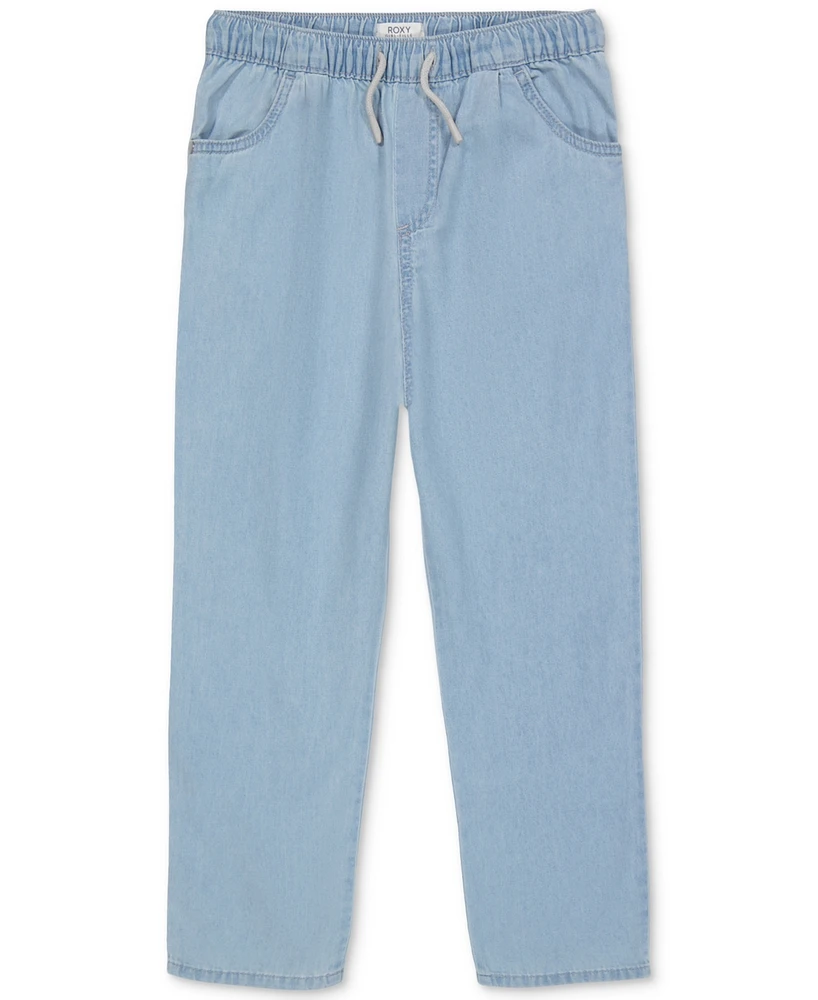 Roxy Big Girls Bottom of the Ocean Denim Drawstring Pants