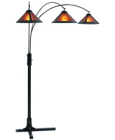 Nova Lighting Mica 3 Light Steel Arc Floor Lamp