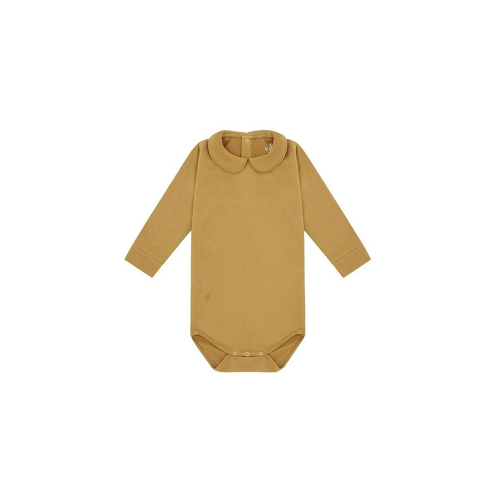 Vild House of Little Baby Ls Organic Cotton Collared Bodysuit