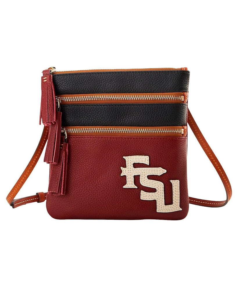 Dooney & Bourke Florida State Seminoles Infield Triple Zip Crossbody Purse