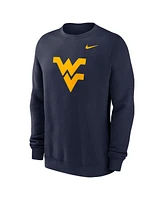 Nike Men's Navy West Virginia Mountaineers Primetime Evergreen Fleece Pullover Sweatshirt