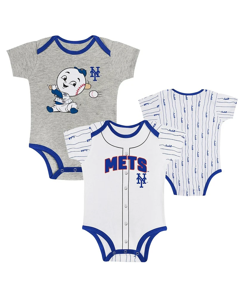 Outerstuff Baby Boys and Girls New York Mets Play Ball 2-Pack Bodysuit Set