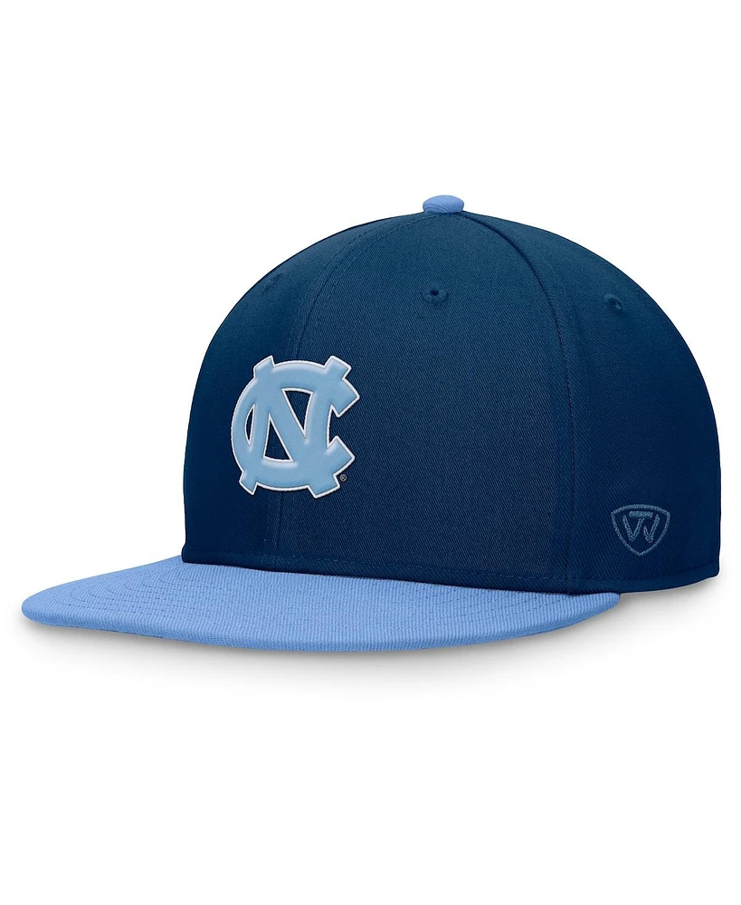 Top of the World Men's Navy/Light Blue North Carolina Tar Heels Rally Two-Tone Fitted Hat