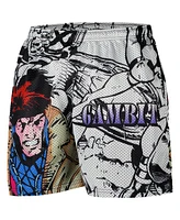 Chalk Line Men's White X-Men Gambit Retro Shorts