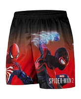 Chalk Line Men's Black Spider-Man 2 Poster Art Retro Shorts