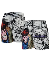 Chalk Line Men's White X-Men Gambit Retro Shorts